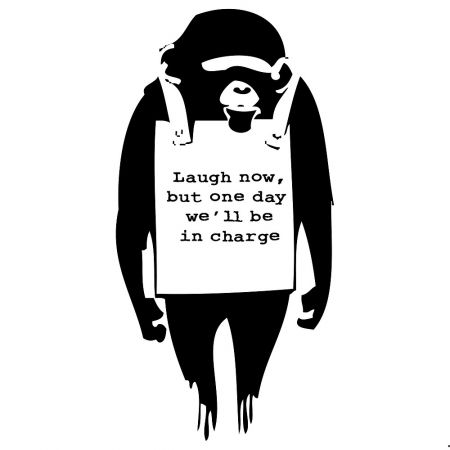 Serigrafía Banksy - Laugh Now