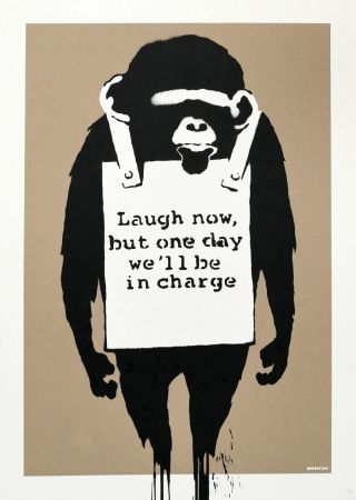 Heliograbado Banksy - Laugh Now (unsigned)