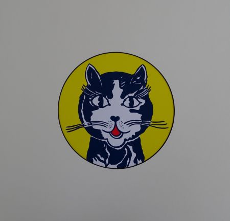 Serigrafía Lichtenstein - Laughing cat