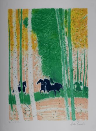 Litografía Brasilier - L'Automne, 1991 - Hand-signed