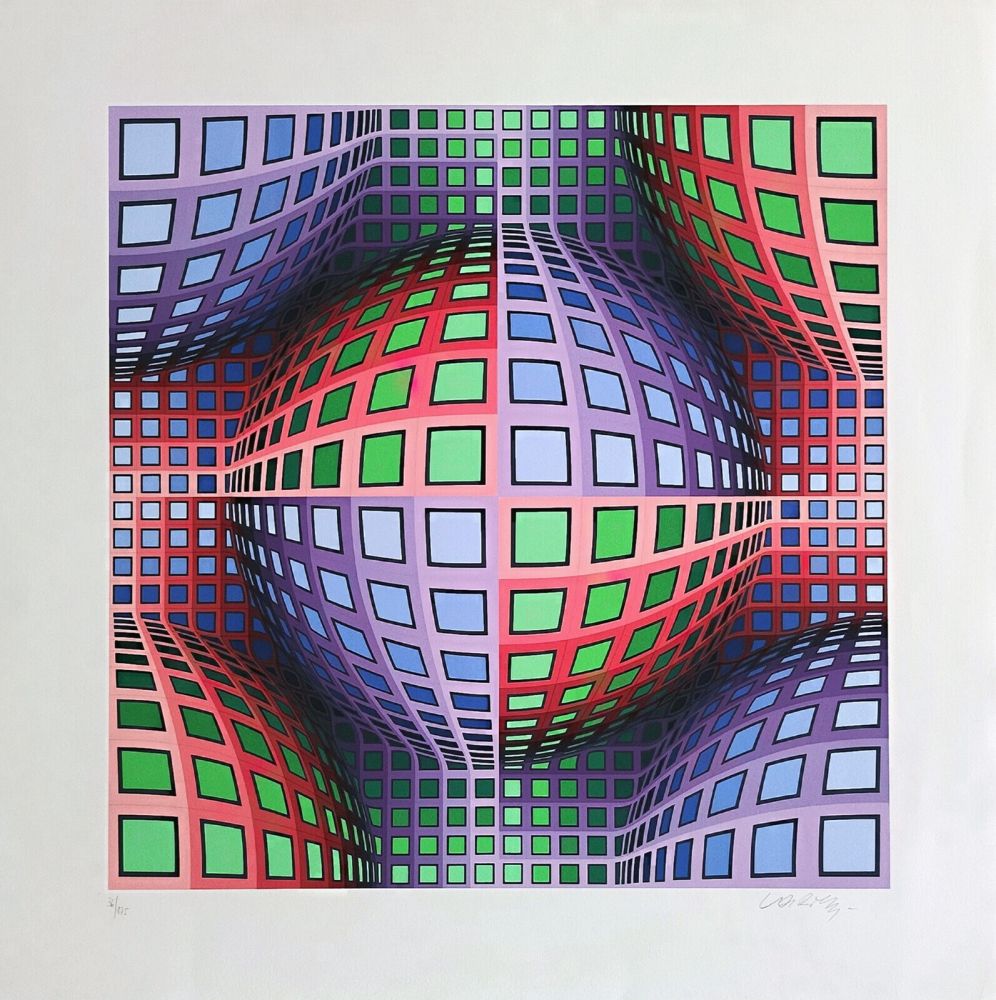 Serigrafía Vasarely - Lava