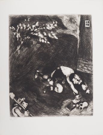 Grabado Chagall - L'avare qui a perdu son trésor
