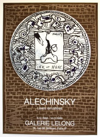 Litografía Alechinsky - Lave Emaillée  Galerie Lelong