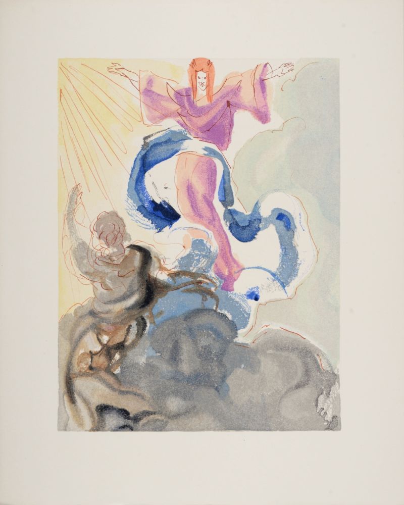Grabado En Madera Dali - Le 1er Ciel, 1963
