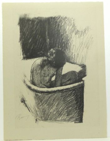Litografía Bonnard - Le Bain (deuxième planche)