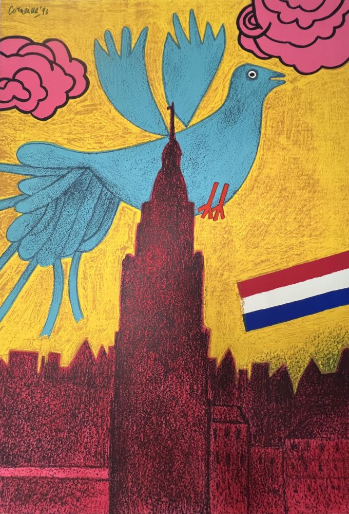 Litografía Corneille - Le Beffroi d'Amsterdam, 1993
