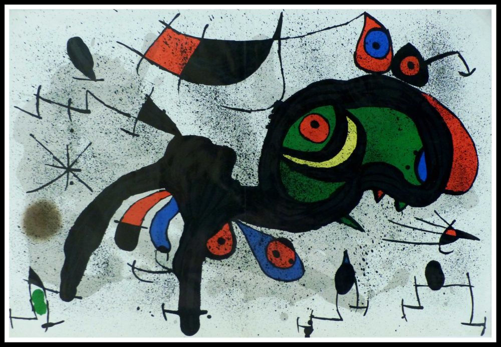 Litografía Miró - LE BELIER FLEURI