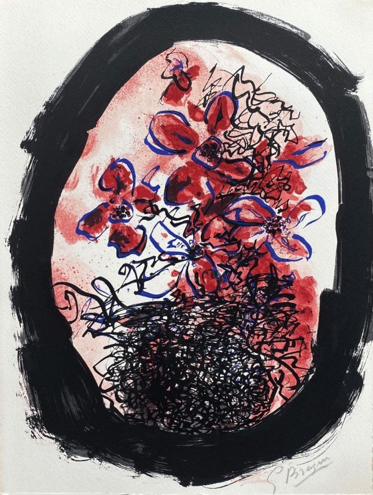 Litografía Braque - Le bouquet