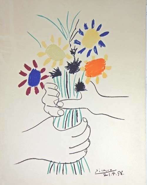 Litografía Picasso - Le Bouquet 