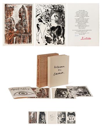 Libro Ilustrado Picasso - LE CARMEN DES CARMEN : 3 aquatintes, 1 pointe-sèche et 1 lithographie originales (1954)