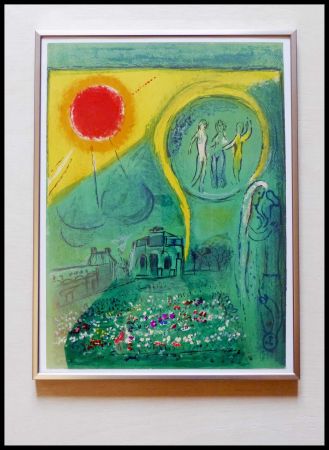 Litografía Chagall - LE CARROUSSEL DU LOUVRE