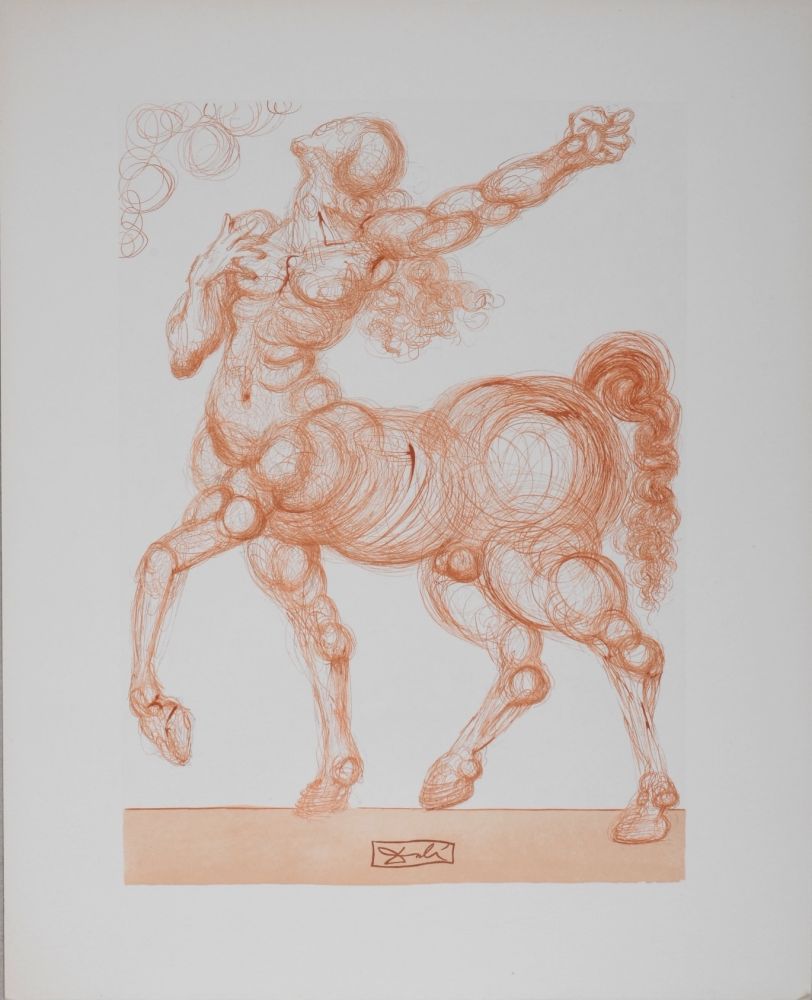 Litografía Dali - Le Centaure