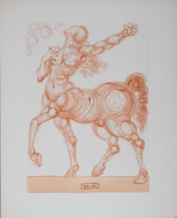 Litografía Dali - Le Centaure