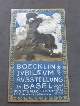 Cartel Boecklin - Le centaure ,musée de Bâle 