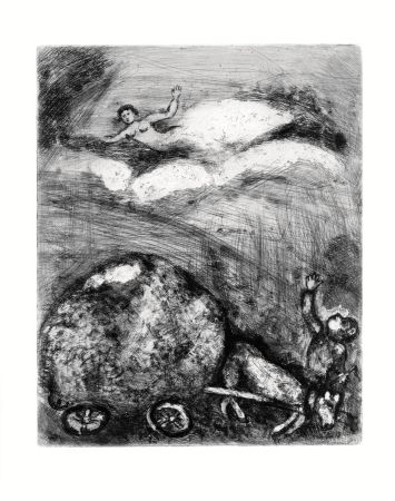 Aguafuerte Chagall - Le Charretier embourbé
