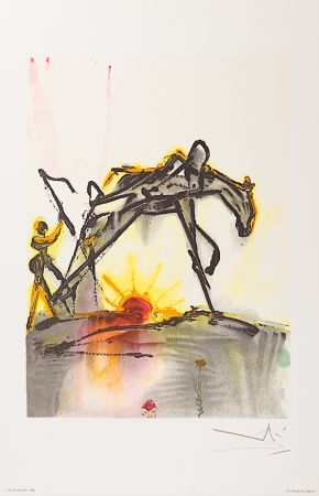 Litografía Dali - Le Cheval de Labeur (The Horse of Labor)