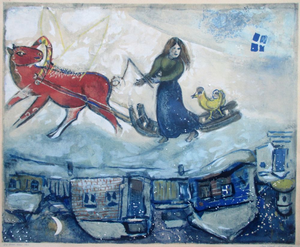 Colografía Chagall - Le Cheval Rouge