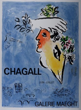 Sin Técnico Chagall - Le Ciel Bleu, Galerie Maeght, 1964