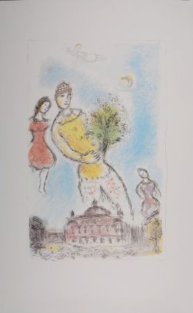 Litografía Chagall - Le Ciel de l'Opera