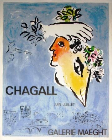 Cartel Chagall - Le cielbleu