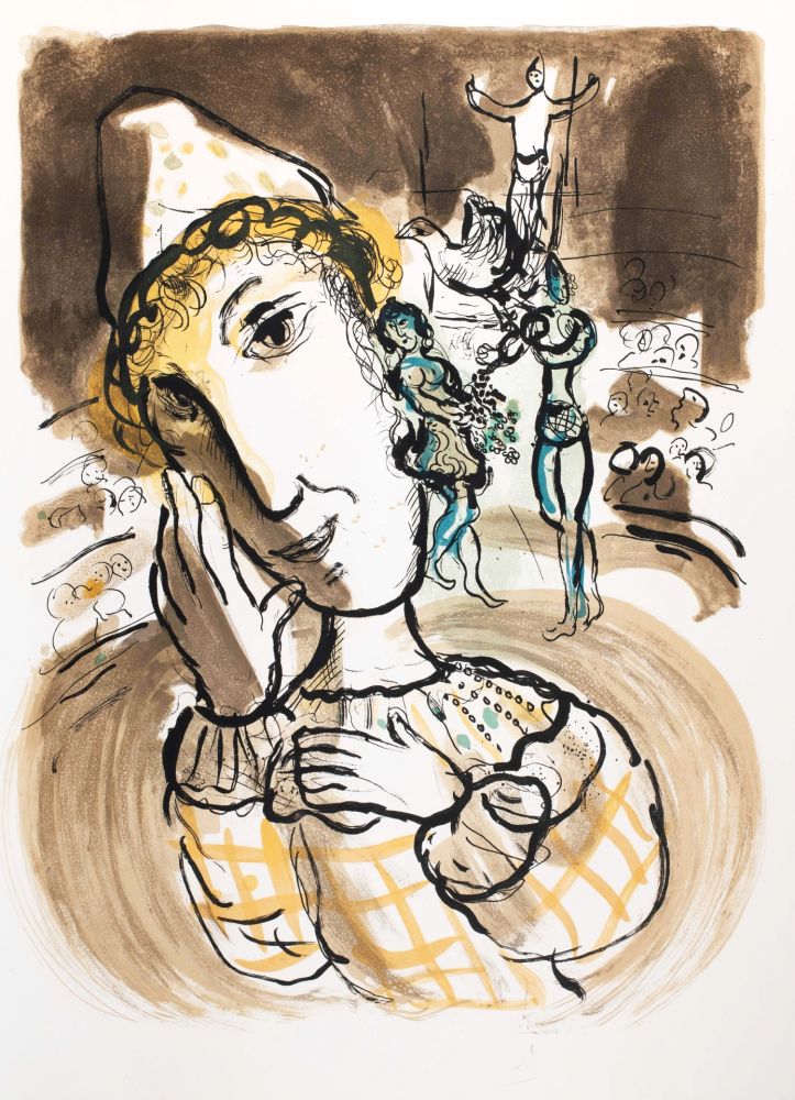 Sin Técnico Chagall - Le cirque au Clown jaune
