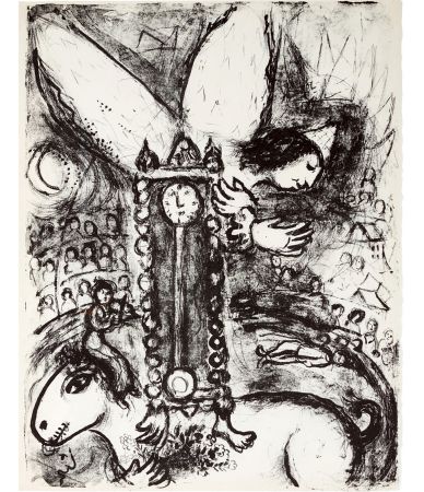 Sin Técnico Chagall - LE CIRQUE : Lithographie originale (Tériade, Paris 1967)
