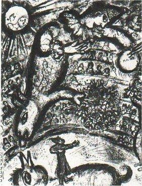 Litografía Chagall - Le Cirque, planche 37