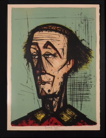 Litografía Buffet - Le clown Auguste, 1968 - Hand-signed, numbered & framed.