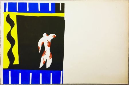 Litografía Matisse - LE CLOWN. Pochoir original de Jazz (Frontispice de l'album. 1947)