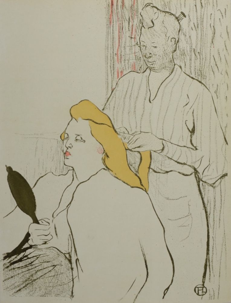 Litografía Toulouse-Lautrec - Le Coiffeur