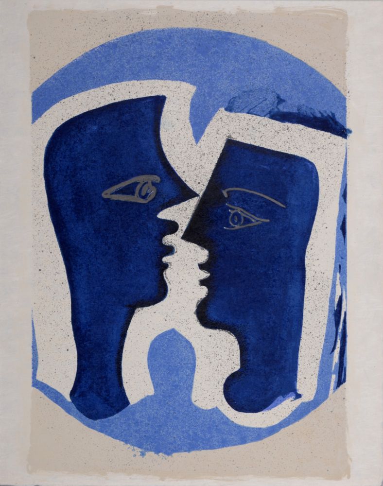 Litografía Braque - Le Couple, 1963 - Scarce!