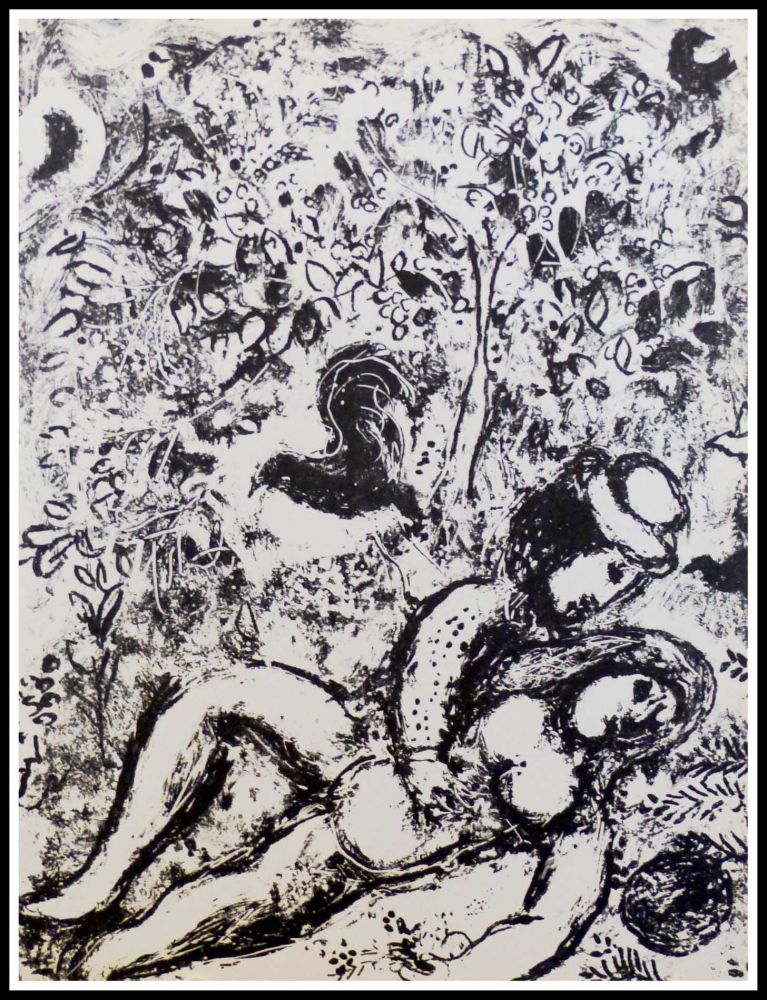 Litografía Chagall - LE COUPLE A L'ARBRE