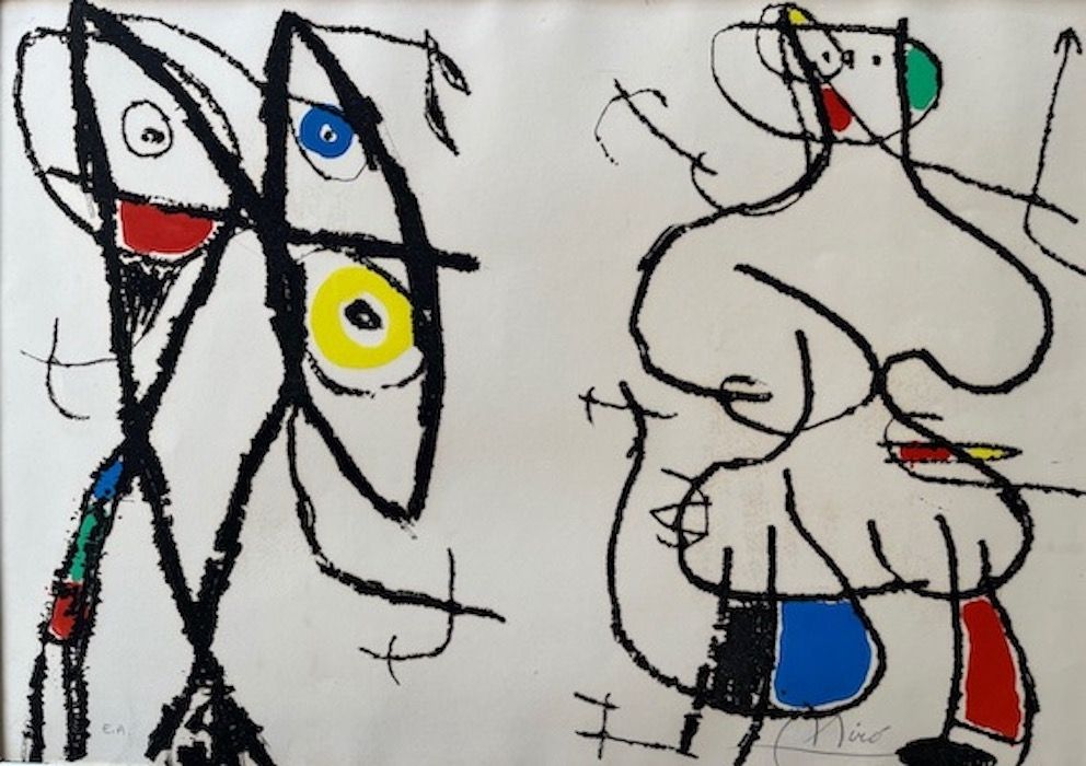 Aguafuerte Y Aguatinta Miró - Le Courtisan Grotesque