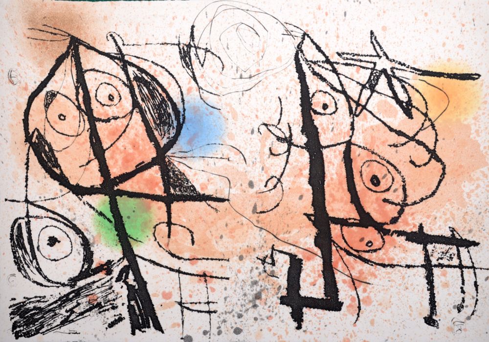Aguafuerte Y Aguatinta Miró - Le Courtisan grotesque VII, 1974