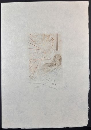 Grabado Dali - Le Decameron L'Ange Gabriel on Japon Paper