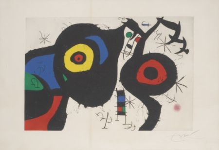 Aguafuerte Y Aguatinta Miró - Le Deux amis