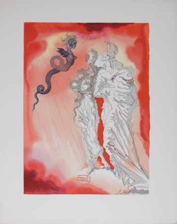Litografía Dali - Le Diable noir