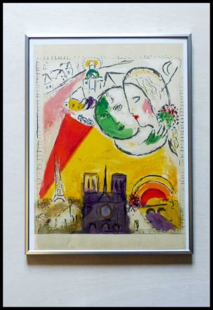 Litografía Chagall - LE DIMANCHE 