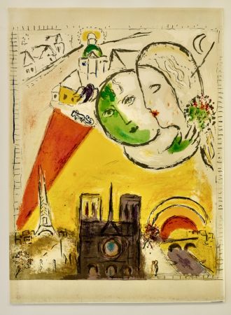 Litografía Chagall - Le dimanche