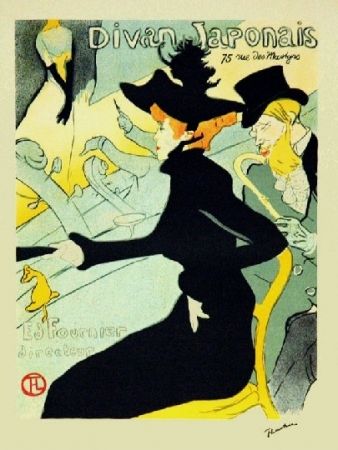 Litografía Toulouse-Lautrec - Le divan Japonais