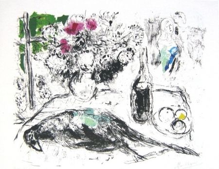 Litografía Chagall - Le faisan