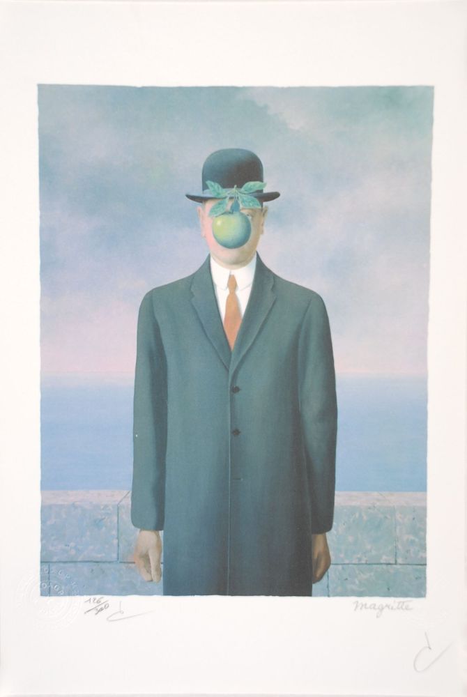 Litografía Magritte - Le Fils de l’Homme - The Son of Man
