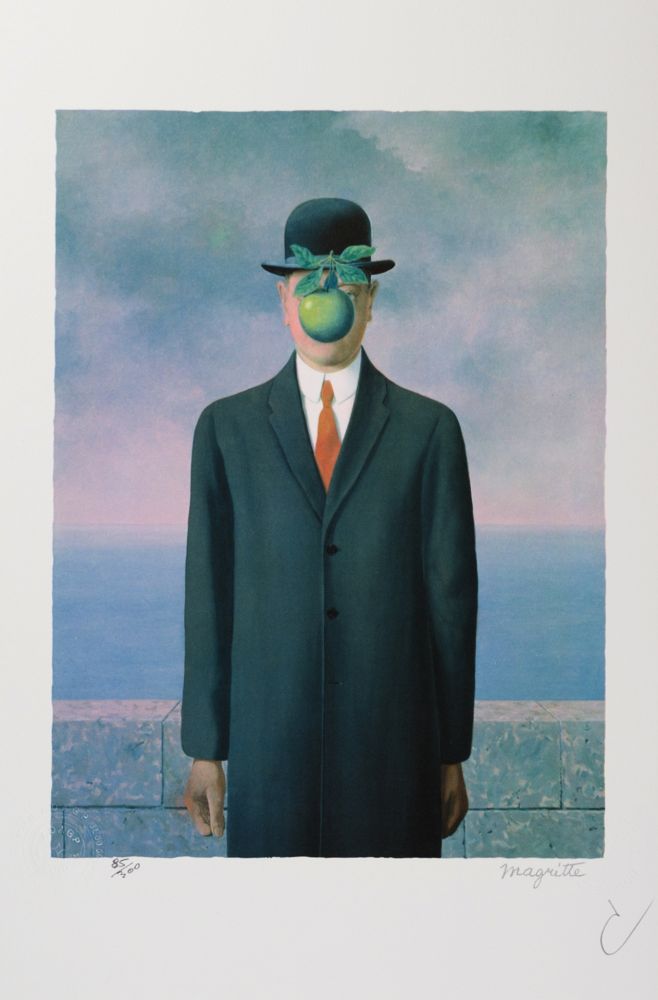 Litografía Magritte - Le Fils de l’Homme (The Son of Man)