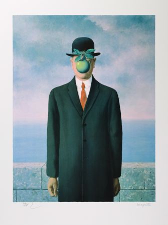 Litografía Magritte - Le Fils de l’Homme (The Son of Man)