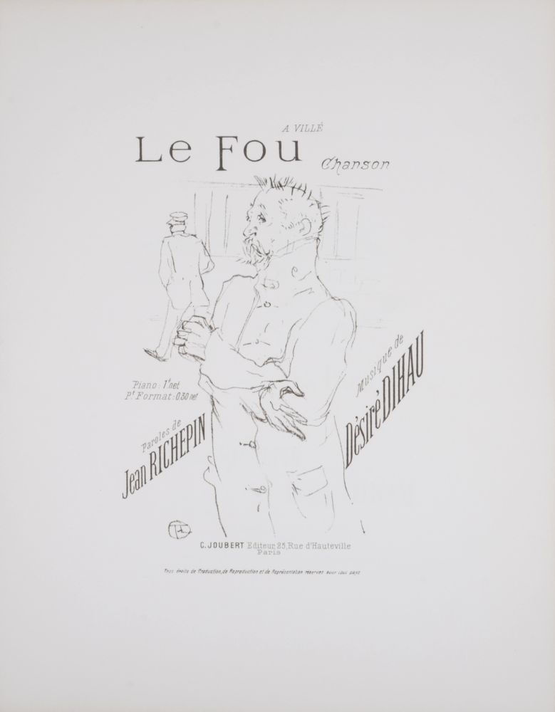 Litografía Toulouse-Lautrec - Le Fou, 1895