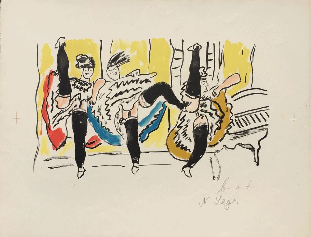 Litografía Leger - Le French Cancan – La Ville Series