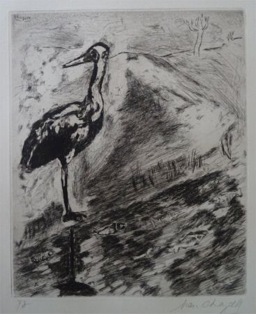 Aguafuerte Chagall - Le Heron