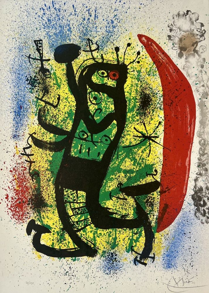 Litografía Miró - Le Homard 