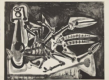 Litografía Picasso - Le homard (Der Hummer)