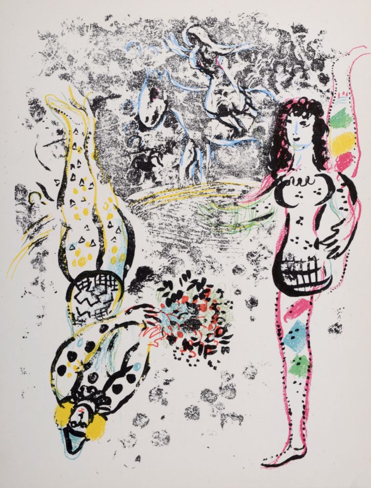 Litografía Chagall - Le Jeu des Acrobates, 1963